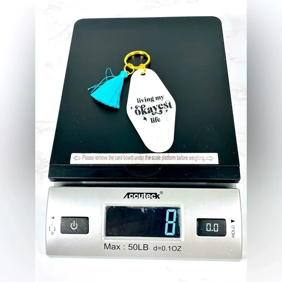 Hotel Keychain with Blue Tassel - Picture 4 of 4